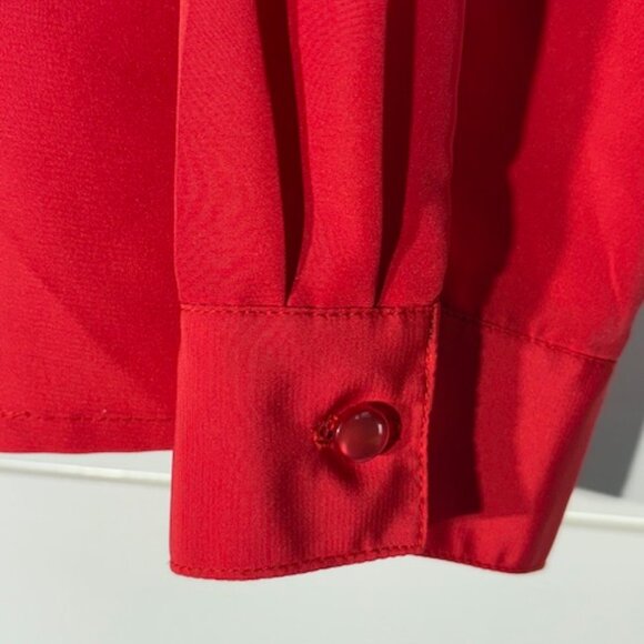 BEA Classics Size 14 (24-104) Red Blouse - Picture 3 of 4